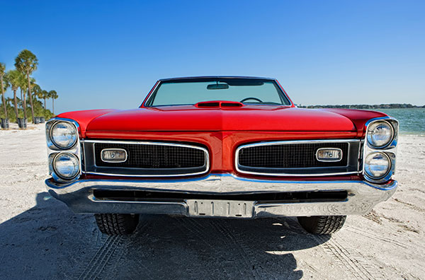 classic car moving