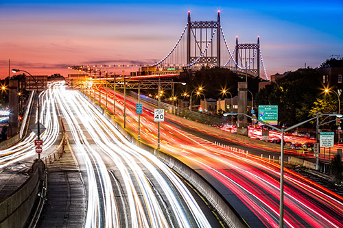 moving car new york city