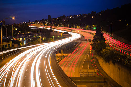 Freeway at night Freeway at night